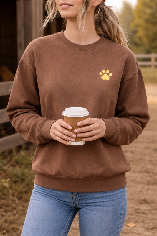 Muddy Paws & Dusty Boots Crewneck - Coco
